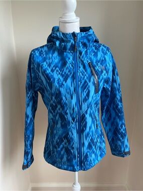 CB Blue Patterned Hooded Jacket
